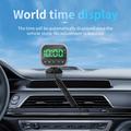 C80 6-in-1 Car HUD Display with Bluetooth 5.3, FM Transmitter - Black