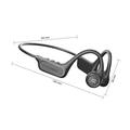 CAANKEI CBC15 Open-Ear Bone Conduction Wireless Earphones - Black