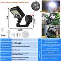 CCP0144 92-LED Solar Wall Light with Motion Sensor - IP65 - White Light