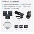 CD-V02 8K Video Camera WiFi with 8X Optical Zoom - Black