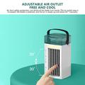 CF-002T Portable Desktop Air Cooler - USB, Touch Control, 480ml Water Tank - White