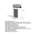 CF-002T Portable Desktop Air Cooler - USB, Touch Control, 480ml Water Tank - White