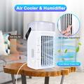 CF-002T Portable Desktop Air Cooler - USB, Touch Control, 480ml Water Tank - White
