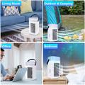 CF-002T Portable Desktop Air Cooler - USB, Touch Control, 480ml Water Tank - White