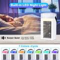 CF-002T Portable Desktop Air Cooler - USB, Touch Control, 480ml Water Tank - White