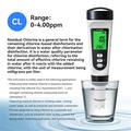 CL-M21 Digital Chlorine and Water Temperature Tester - White