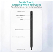 COTECI IP-020 Universal Capacitive Stylus Pen - USB-C - Black