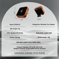 CP030-3 2-in-1 Wireless CarPlay and Android Auto Adapter - Orange / Black