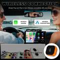 CP031-1 2-in-1 Wireless CarPlay and Android Auto Adapter - Orange / Black