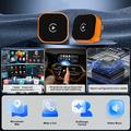 CP031-1 2-in-1 Wireless CarPlay and Android Auto Adapter - Orange / Black