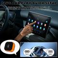 CP031-1 2-in-1 Wireless CarPlay and Android Auto Adapter - Orange / Black