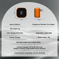 CP031-1 2-in-1 Wireless CarPlay and Android Auto Adapter - Orange / Black