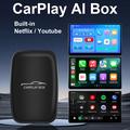 CP2B Car Video Box/CarPlay AI Box - 2+16GB, Wireless CarPlay, Android Auto, Netflix, YouTube - Black