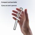 CS-01 2-in-1 Keychain SIM Card Ejector Tool with Cleaning Brush - Silver