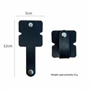 Cable / Earphones Silicone Organizer with Metal Snap Button - Black