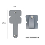Cable / Earphones Silicone Organizer with Metal Snap Button - Grey