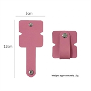 Cable / Earphones Silicone Organizer with Metal Snap Button - Pink