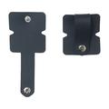 Cable / Earphones Silicone Organizer with Metal Snap Button - Black