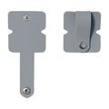 Cable / Earphones Silicone Organizer with Metal Snap Button - Grey