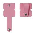 Cable / Earphones Silicone Organizer with Metal Snap Button - Pink