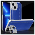 CamStand iPhone 13 Hybrid Cover - Carbon Fiber - Blue