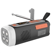 Camping Hand Crank Solar Radio / Bluetooth Speaker / Power Bank LR-7A - 4500mAh, AM/FM/SW