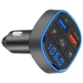 Car Charger & Bluetooth FM Transmitter BC57 - Black