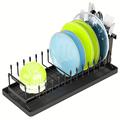 Carbon Steel Extendable Dish Rack Size 41.8x16.8x17.5cm