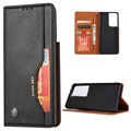 Card Set Series Samsung Galaxy S21 Ultra 5G Wallet Case - Black