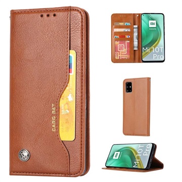 Card Set Series Xiaomi Mi 10T 5G/10T Pro 5G Wallet Case - Brown