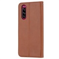 Card Set Series Sony Xperia 5 Wallet Case - Brown