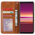Card Set Series Sony Xperia 5 Wallet Case - Brown