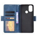 Cardholder Series Motorola Moto E20 Wallet Case - Blue