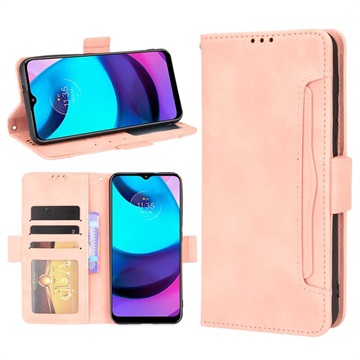 Cardholder Series Motorola Moto E20 Wallet Case - Pink