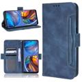 Cardholder Series Motorola Moto E32 Wallet Case - Blue
