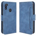 Cardholder Series Samsung Galaxy M21 2021 Wallet Case - Blue