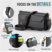 Samsung Galaxy Z Fold8 Ultra CaseMe C36 RFID Blocking Wallet Case - Black