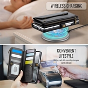 Samsung Galaxy Z Fold8 Ultra CaseMe C36 RFID Blocking Wallet Case - Black