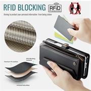 Samsung Galaxy Z Fold8 Ultra CaseMe C36 RFID Blocking Wallet Case - Black