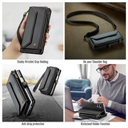 Samsung Galaxy Z Fold8 Ultra CaseMe C36 RFID Blocking Wallet Case - Black