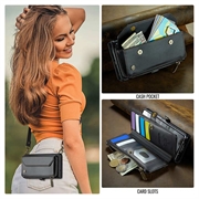 Samsung Galaxy Z Fold8 Ultra CaseMe C36 RFID Blocking Wallet Case - Black