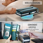 Samsung Galaxy Z Fold8 Ultra CaseMe C36 RFID Blocking Wallet Case - Green