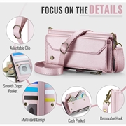 Samsung Galaxy Z Fold8 Ultra CaseMe C36 RFID Blocking Wallet Case - Pink