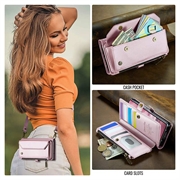Samsung Galaxy Z Fold8 Ultra CaseMe C36 RFID Blocking Wallet Case - Pink