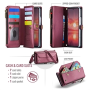 Samsung Galaxy Z Fold8 Ultra CaseMe C36 RFID Blocking Wallet Case - Red