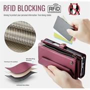 Samsung Galaxy Z Fold8 Ultra CaseMe C36 RFID Blocking Wallet Case - Red