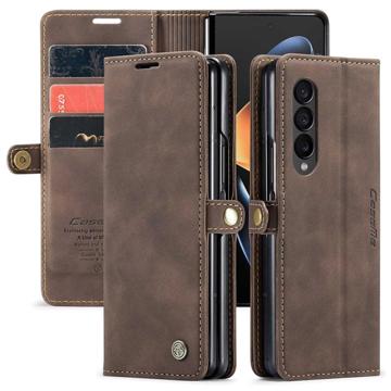 Caseme 013 Series Samsung Galaxy Z Fold4 Wallet Case - Coffee