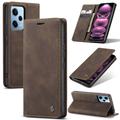 Xiaomi Redmi Note 12 Pro Caseme 013 Series Wallet Case - Coffee