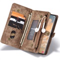 Caseme 2-in-1 Multifunctional Samsung Galaxy S22 Ultra 5G Wallet Case - Brown