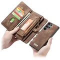 Caseme 2-in-1 Multifunctional Samsung Galaxy S22 Ultra 5G Wallet Case - Brown